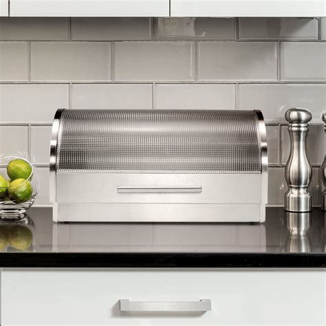 glass & stainless steel bread box|list of types glass.